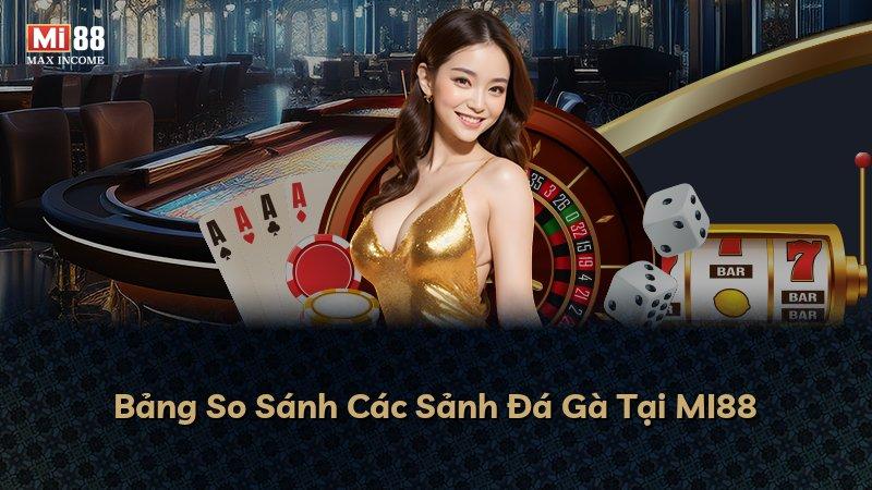 Bảng So Sánh Các Sảnh Đá Gà Tại MI88