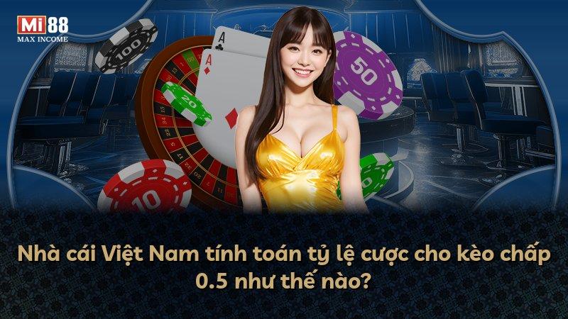 Nhà cái Việt Nam tính toán tỷ lệ cược cho kèo chấp 0.5 như thế nào?